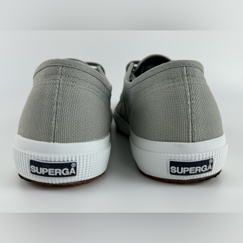 SUPERGA Unisex Lace Up Low Top Sneakers, Gray Canvas, US Size Men 8.5 Women 10 - Picture 6 of 13
